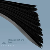 Tam Açık Kartvizit Kağıdı - 230g Siyah, 10 Sayfa (Model 2) - 5