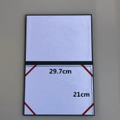 A4 Irideşan Kağıt Sertifika Kapağı - Bronz A4 Master - Yatay Koyu Yeşil thumbnail 4