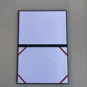 A4 Irideşan Kağıt Sertifika Kapağı - Bronz A4 Master - Yatay Koyu Yeşil thumbnail 5