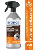 Evonox Clean Ultra Güçlü Mutfak Yüzey Temizleyici ve Yağ Sökücü Limon Kokulu Sprey 750 ml - 1