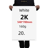 Tam Açık Kartvizit Kağıdı - 160g Beyaz, 20 Sayfa - 1
