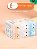 Sevimli Karikatür Sandviç Silgiler - Karışık [15 Adet] Meyve/Uzay/Hayvan - 5