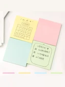 Sevimli Karikatür Not Çıkartmaları - Beş Renkli Mini Flüoresan (50*15mm) - 6 Adet thumbnail 5