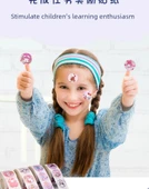 Çocuklar için Karikatür Çıkartma Seti - Sanrio Çıkartma Takımı [Platin Versiyonu]-Mini Depolama Kutusu Mor thumbnail 10