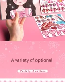 Prenses Giydirme Çıkartma Kitabı - Lolita Carol - 12 Prenses + 3 Makyaj Çıkartması - 8