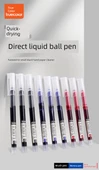 0.5mm Sıvı Mürekkep Rulon Kalem Seti - 3 Karışık 1 Siyah + 1 Mavi + 1 Kırmızı - 7
