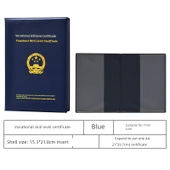 A4 Profesyonel Yetenek Sertifika Kılıfı - Dördüncü Seviye Koyu Mavi - A4 İç Kasa - 3