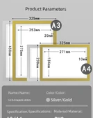 A4/A3 Magnetik Görüntüleme Etiket Kağıdı - A4 [1 Altın] Yazılabilir Kesim - 8