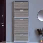 Modilayn VERVE Asma Antre 72x 194 x26 cm lik 5 Düşer Kapak 10 Göz Bölmeli Ayakkabılık - 3