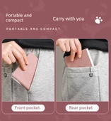 Sevimli Trompet Izgara Panda A6 Not Defteri PU Kapağı - 3 Kitap Izgara - Pembe + Yeşil + Mor thumbnail 8