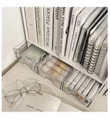 Masaüstü Kitap Tutucu - Büyük Beyaz Üç Bölmeli 3 Paket - 11