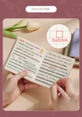 Sevimli Trompet Izgara Panda A6 Not Defteri PU Kapağı - Sıcak Stil Bağlantı - 4 Kitap/Mavi + Pembe + Yeşil + Mor (Boş) - 12