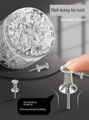Keçe Duvar İğneleri - Rose Gold I Şeklinde İğneler/1 Kutu/100 Adet - 3