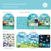 Çocuklar için Yeniden Kullanılabilir Jel Çıkartmalar - Deniz Altı Sütunu Jel Yapıştırıcı (Okyanus Keşfi) thumbnail 1