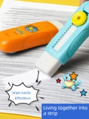 Pokemon Silgi - Pikachu Sarı + Rüya Tozu - 2 Gövde + 2 Yedek - 3