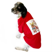 Noel Baba ve Rudolph Büyük Irk Köpek Tişörtü - 1