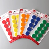 Manyetik Düğmeler - Sarı - 2.5cm - 8 Adet - 5