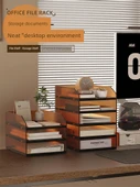A4 Dosya Rafı - Beyaz - Dört Katlı - 7
