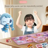 Çocuklar için Yeniden Kullanılabilir Jel Çıkartmalar - Deniz Altı Sütunu Jel Yapıştırıcı (Okyanus Keşfi) thumbnail 5