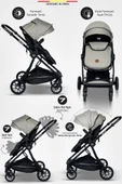 Baby Home 8 In 1 Full Set 1010 Qool Travel Sistem Bebek Arabası 505 Anne Yanı Sepet Beşik - 7