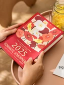 A5 Haftalık Planlayıcı - Şekerli Jujube Kırmızı - Çiçekli - 3