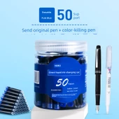 Saf Mavi Silinebilir Mürekkep Kalemi - 50 Mürekkep Kesesi - 3.4mm - 1