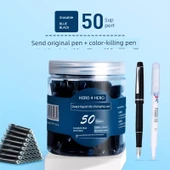 Mavi Siyah Silinebilir Mürekkep Kalemi - 50 Mürekkep Kesesi - 3.4mm - 1
