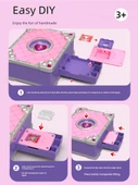 3D Çocuk Sticker Yapma Makinesi - Hazine Kutusu Sticker Makinesi 72 Parça - 6