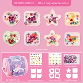 3D Çocuk Sticker Yapma Makinesi - Hazine Kutusu Sticker Makinesi 72 Parça - 1