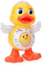 Can Ali Toys Pilli Işıklı Müzikli Danscı Ördek Oyuncak CNL-6668 - 5