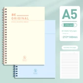 A5 Spiral Defter - Mavi Deniz, Gün Batımı Turuncu - 2 Paket thumbnail 1