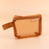 Retro Şeffaf 3D Mini Para Cüzdanı - 3D Retro Turuncu - 1