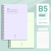 B5 Spiral Defter - Dumanlı Kıyafet Moru, Yeşil Söğüt - 2 Paket thumbnail 1