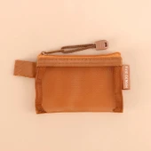Retro Şeffaf 3D Mini Para Cüzdanı - Düz Retro Turuncu - 1
