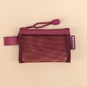 Retro Şeffaf 3D Mini Para Cüzdanı - Düz Retro Kırmızı - 1