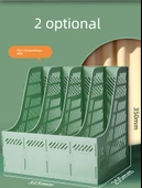 A4 Dosya Sepeti Üç Katmanlı Dosya Tutucu - Morandi Mor - 9