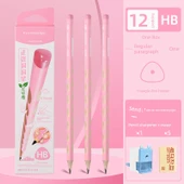 Kahverengi Kalem Seti - Pudra Çubuğu HB - 12 Kalem - El Kalemtraşı ve 5 Silgi ile thumbnail 1