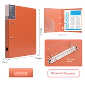 Öğrenci Ofis Dosyası - İki Delik Klips - Mercan Turuncu Tek Paket - 1
