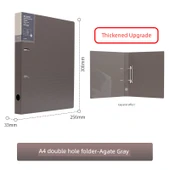 Öğrenci Ofis Dosyası - İki Delik Klips - Agat Gri Tek Paket - 1