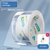 Şeffaf Paketleme Bandı - Orta Boy Açma Bıçağı ile - 4.5cm x 30Y - 1