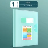 Jerry Organize Test Kağıdı Klasörü - 20 Sayfa Yeşil thumbnail 1