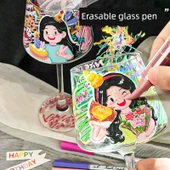 Silinebilir Marker Kalem Seti - 60 Renk - Akıllı Mürekkep Kontrolü - Mürekkep Miktarını Artırma - 5