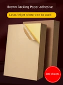 Kraft Kağıt Yapışkan Etiket A5 Kahverengi Ambalaj Kağıdı Koyu Renk 200 Sayfa thumbnail 2