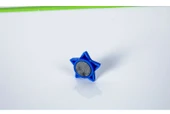 Manyetik Beşgen Yıldız Çıkartmalar - 2cm Düz Sarı (10 adet/kart) - 12