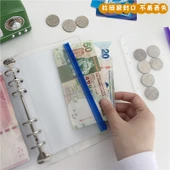 A5 A6 Gevşek Yaprak Spiral Defter Fermuarlı Çanta - A6 Şeffaf Kılıf Beyaz Fermuarlı 12 Adet - 4