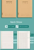 16K Metin Defteri - Kahverengi - 5 Defter - 12