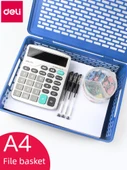 Mavi Kalın Dosya Sepeti - Kapaksız - A4 Boyut - 2