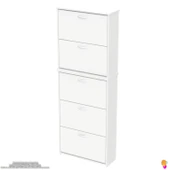 Modilayn VERVE Antre 72 x194x 26 cm’ lik 3 Düşer Kapak 10 Göz Bölmeli Ayakkabılık - 6