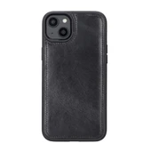 Apple iPhone 14 Plus Uyumlu Deri Cüzdanlı Kılıf MWWN RST1 Siyah - 3