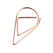 Yaratıcı Su Damlası Kağıt Klibi - Rose Gold (Büyük 30) - 6